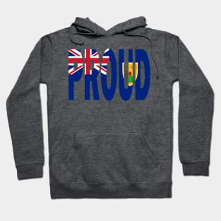 Turks and Caicos Flag Designed in The Word Proud - Soca Mode Hoodie